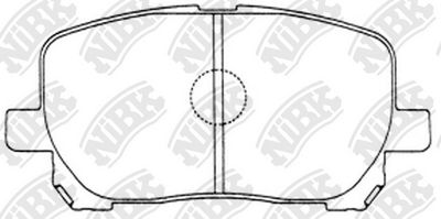PN1470 NiBK Комплект тормозных колодок, дисковый тормоз