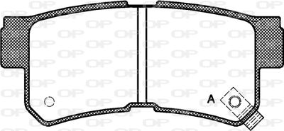 BPA074622 OPEN PARTS Комплект тормозных колодок, дисковый тормоз