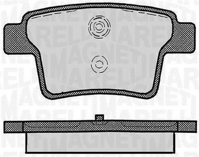 363916060267 MAGNETI MARELLI Комплект тормозных колодок, дисковый тормоз