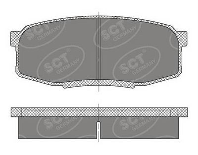 SP480PR SCT - MANNOL Комплект тормозных колодок, дисковый тормоз