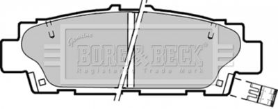 BBP1350 BORG & BECK Комплект тормозных колодок, дисковый тормоз