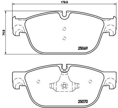 P61115X BREMBO Комплект тормозных колодок, дисковый тормоз