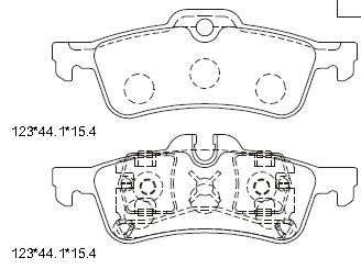 KD7583 ASIMCO Комплект тормозных колодок, дисковый тормоз