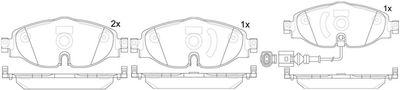 FP1115E FIT Комплект тормозных колодок, дисковый тормоз