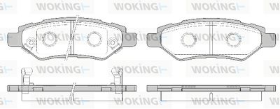 P1235302 WOKING Комплект тормозных колодок, дисковый тормоз