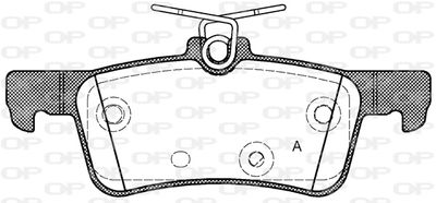 BPA156310 OPEN PARTS Комплект тормозных колодок, дисковый тормоз