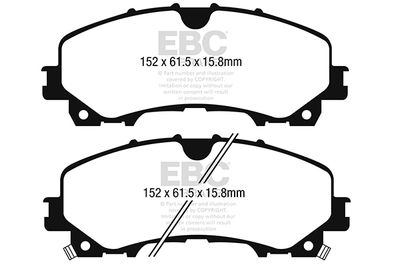 DPX3036 EBC Brakes Комплект тормозных колодок, дисковый тормоз