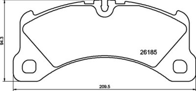 P65047 BREMBO Комплект тормозных колодок, дисковый тормоз