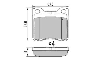 FBP0742 FREMAX Комплект тормозных колодок, дисковый тормоз