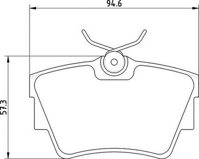 363710201390 MAGNETI MARELLI Комплект тормозных колодок, дисковый тормоз