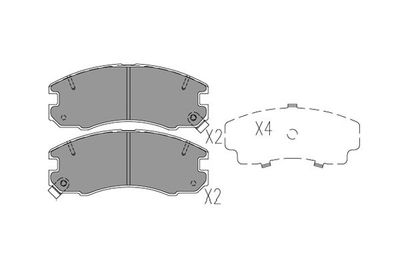 KBP9130 KAVO PARTS Комплект тормозных колодок, дисковый тормоз