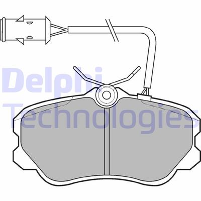 LP693 DELPHI Комплект тормозных колодок, дисковый тормоз