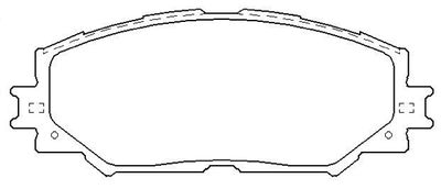 AKD12610 ASVA Комплект тормозных колодок, дисковый тормоз