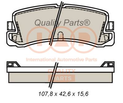 70417097 IAP QUALITY PARTS Комплект тормозных колодок, дисковый тормоз