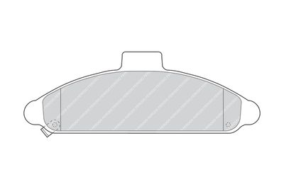 FDB716 FERODO Комплект тормозных колодок, дисковый тормоз