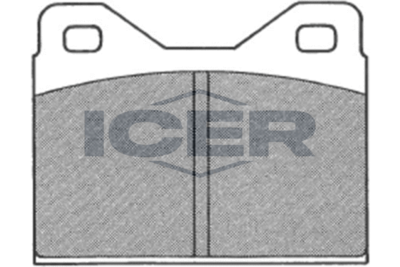 180128 ICER Комплект тормозных колодок, дисковый тормоз