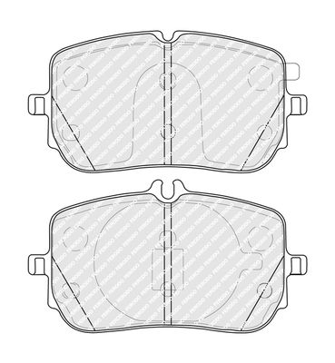 FDB5288 FERODO Комплект тормозных колодок, дисковый тормоз