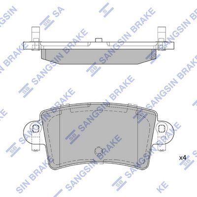 SP1895 Hi-Q Комплект тормозных колодок, дисковый тормоз