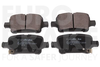 5502223654 EUROBRAKE Комплект тормозных колодок, дисковый тормоз