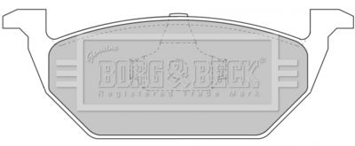 BBP1618 BORG & BECK Комплект тормозных колодок, дисковый тормоз