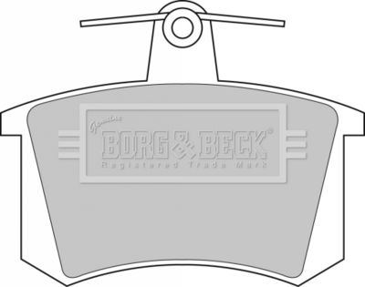 BBP1503 BORG & BECK Комплект тормозных колодок, дисковый тормоз