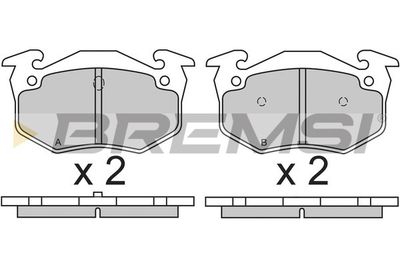 BP2613 BREMSI Комплект тормозных колодок, дисковый тормоз