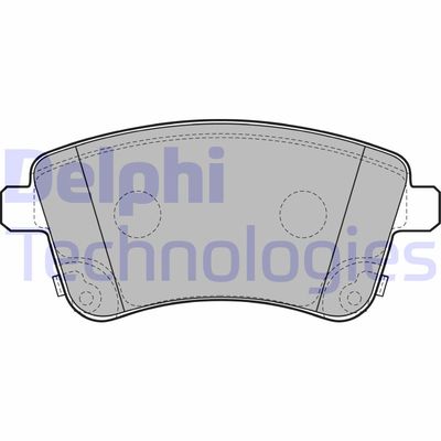 LP2203 DELPHI Комплект тормозных колодок, дисковый тормоз