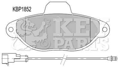 KBP1852 KEY PARTS Комплект тормозных колодок, дисковый тормоз