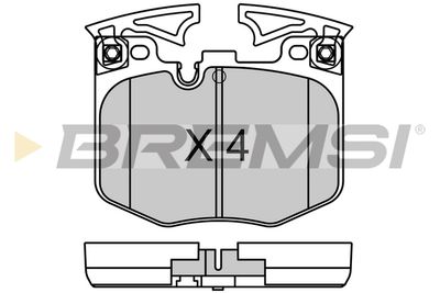 BP3759 BREMSI Комплект тормозных колодок, дисковый тормоз