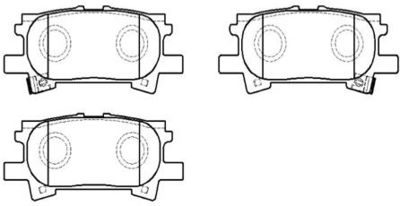 HP5165 HSB GOLD Комплект тормозных колодок, дисковый тормоз