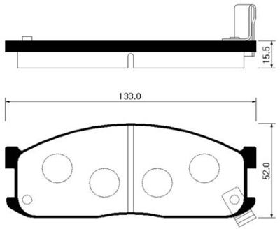 HP1010 HSB GOLD Комплект тормозных колодок, дисковый тормоз