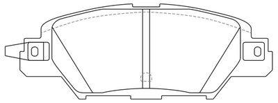 FP1846 FIT Комплект тормозных колодок, дисковый тормоз