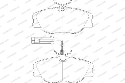 WBP21147A WAGNER Комплект тормозных колодок, дисковый тормоз