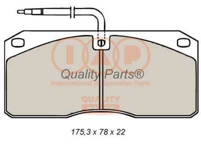 70413070 IAP QUALITY PARTS Комплект тормозных колодок, дисковый тормоз