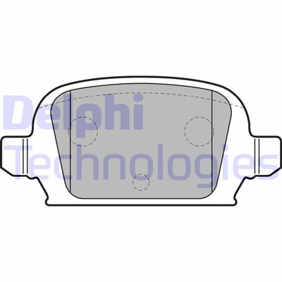 LP1677 DELPHI Комплект тормозных колодок, дисковый тормоз