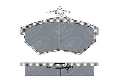 SP137PR SCT - MANNOL Комплект тормозных колодок, дисковый тормоз