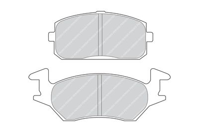 FDB849 FERODO Комплект тормозных колодок, дисковый тормоз
