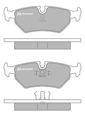 LVXL606 MOTAQUIP Комплект тормозных колодок, дисковый тормоз