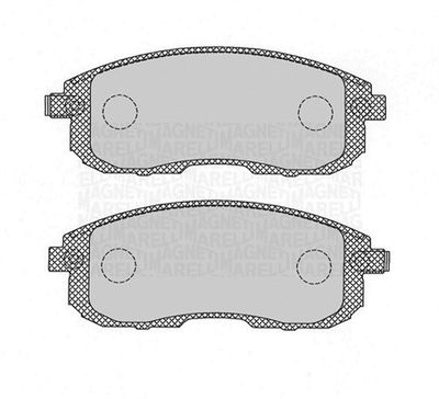 363916060696 MAGNETI MARELLI Комплект тормозных колодок, дисковый тормоз