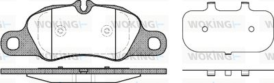 P1266300 WOKING Комплект тормозных колодок, дисковый тормоз