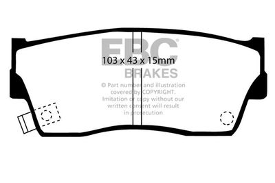 DP6774 EBC Brakes Комплект тормозных колодок, дисковый тормоз