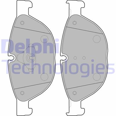 LP2189 DELPHI Комплект тормозных колодок, дисковый тормоз