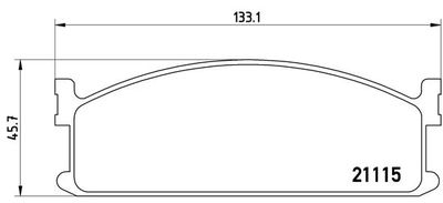 P59008 BREMBO Комплект тормозных колодок, дисковый тормоз