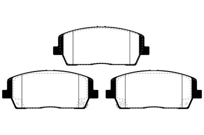 RA12670 RAICAM Комплект тормозных колодок, дисковый тормоз