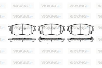 P900322 WOKING Комплект тормозных колодок, дисковый тормоз