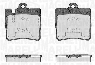 363916060553 MAGNETI MARELLI Комплект тормозных колодок, дисковый тормоз