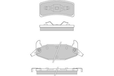 120787 E.T.F. Комплект тормозных колодок, дисковый тормоз