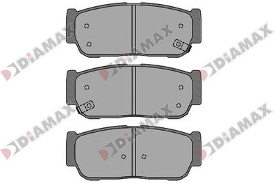N09839 DIAMAX Комплект тормозных колодок, дисковый тормоз