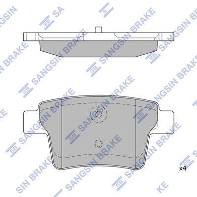 SP2095 Hi-Q Комплект тормозных колодок, дисковый тормоз