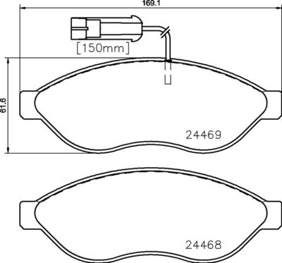 FK20013 KAISHIN Комплект тормозных колодок, дисковый тормоз